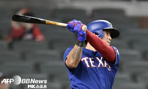 텍사스에서 활약할 당시의 추신수. 사진=AFPBBNews = News1