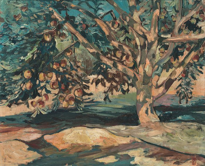 이인성 ‘사과나무’(추정가 2억5000만~4억5000만원). 서울옥션