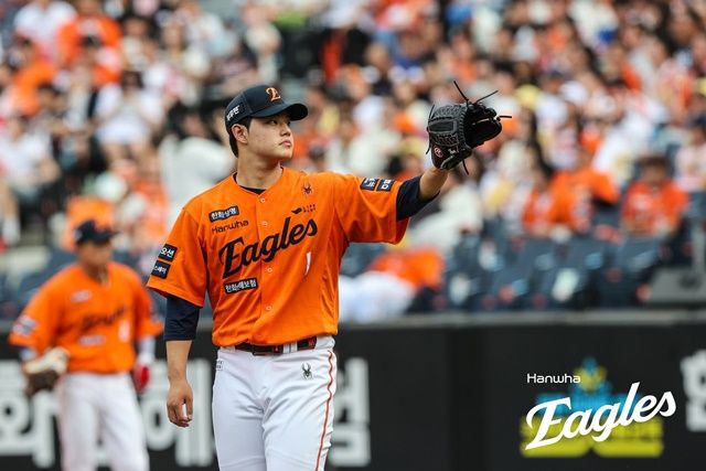 문동주는 15일 대전 LG전에서 고전했다. 사진=LG 제공