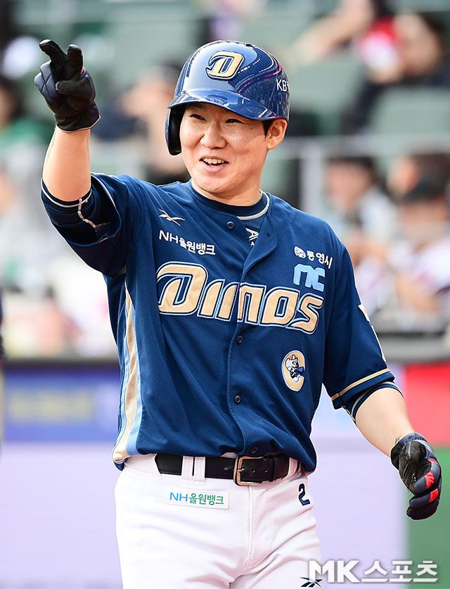 NC 박민우는 17일 잠실 LG전에서 2타점을 올렸다. 사진=김영구 기자