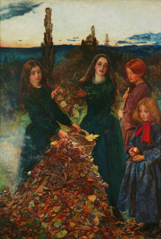 John Everett Millais [Autumn Leaves (painting)], 1855-56 ©Manchester Art Gallery