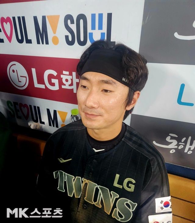 18일 잠실 NC전이 끝나고 만난 신민재. 사진(잠실 서울)=천정환 기자