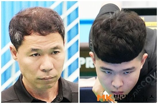 20일 강원도 양구에서 ‘2025 대한당구연맹회장배 전국3쿠션당구대회’ 남자 3쿠션 16강이 마무리된 가운데 ‘국내1위’ 허정한(왼쪽) 대 ‘17세 기대주’김도현간 흥미로운 맞대결이  성사됐다.