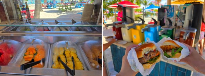 크루즈 탑승객들은 과일, 햄버거, 음료 등 대부분 음식을 추가금 없이 공짜로 이용할 수 있다 / 사진=김혜성 여행+ 기자