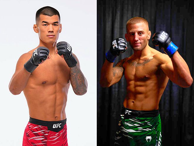 제41회 국제삼보연맹 세계선수권대회 컴뱃 부문 금메달리스트 고석현과 Contender Series 시즌7 출신 오반 엘리엇은 2025년 6월 아제르바이잔 바쿠 크리스털 홀 UFC on ABC 8 제6경기 웰터급으로 대결한다. 사진=TKO