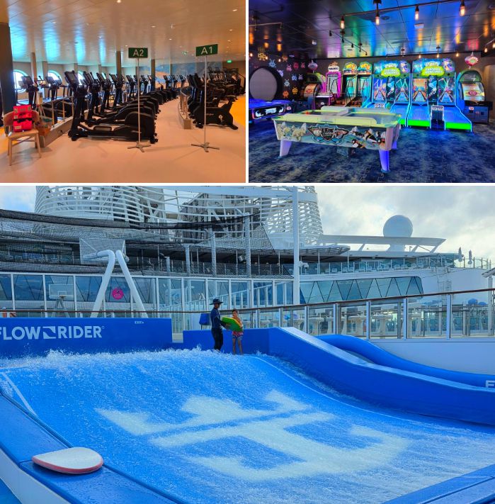 헬스장, 게임장, 서핑장 등 시설을 크루즈에서 이용할 수 있다 / 사진=김혜성 여행+ 기자