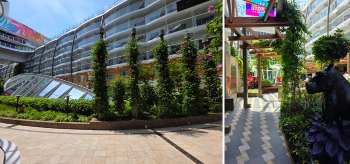 크루즈 내에 자리한 공원 겸 정원 / 사진=김혜성 여행+ 기자