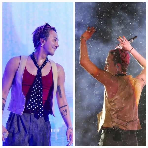 지난 6월 21일, 베트남 하노이 미딘 국립경기장에서 열린 ‘K-STAR SPARK IN VIETNAM 2025’ 무대에서 지드래곤이 공연을 선보였다.