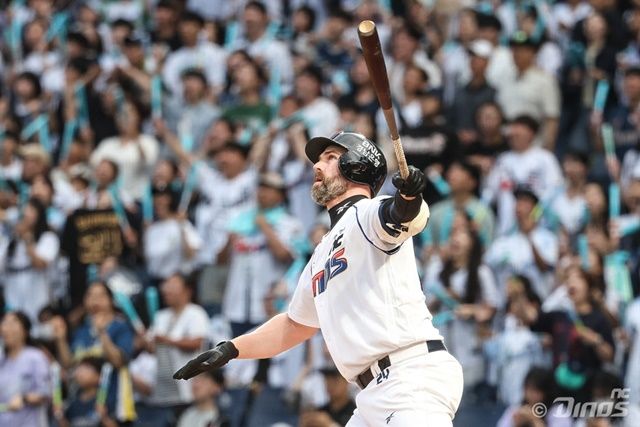 25일 창원 롯데전에서 클러치 능력을 뽐낸 데이비슨. 사진=NC 제공