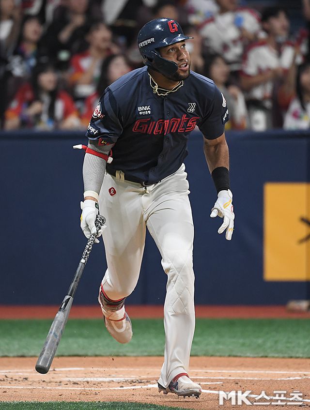 26일 창원 NC전에서 좋은 타격감을 뽐낸 레이예스. 사진=천정환 기자