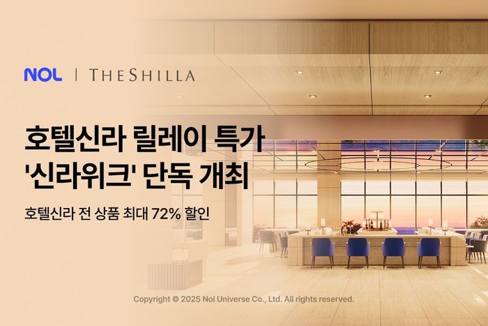 놀(NOL) 단 열흘간의 릴레이 특가 ‘신라위크’ 진행 이미지 / 사진=놀유니버스