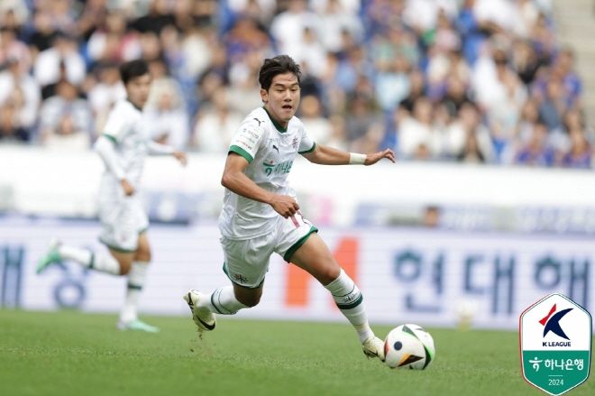 윤도영의 최고 장점은 드리블이다. 사진=한국프로축구연맹