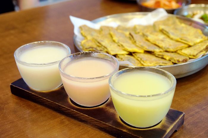 육전국밥의 다양한 막걸리 메뉴. <부자비즈>