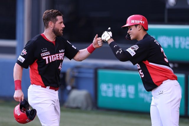 위즈덤은 29일 잠실 LG전에서 존재감을 뽐냈다. 사진=KIA 제공