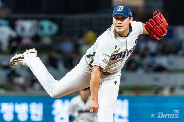 오른 어깨 염증을 털어낸 이용찬. 사진=NC 제공