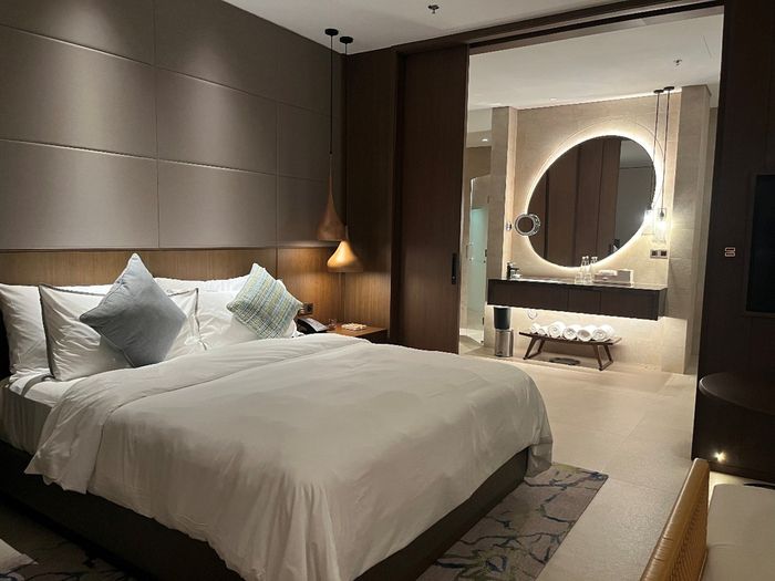 객실 내 ‘헤븐리 베드’ [사진 = 최아영 기자]