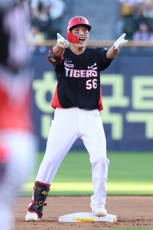 오선우는 29일 잠실 LG전에서 클러치 능력을 뽐냈다. 사진=KIA 제공