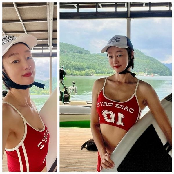 배우 최여진이 결혼 후 여름을 맞이해 여유로우면서도 행복한 한 때를 알렸다. 사진=SNS