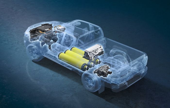 토요타 하이럭스 수소 연료전지 프로토타입 파워트레인 [사진출처=토요타]