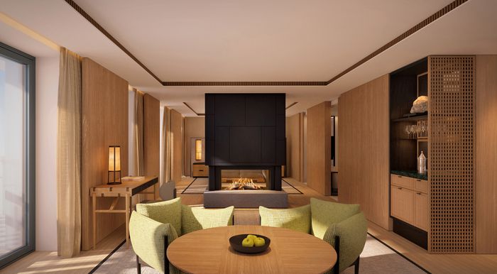 아만 로사 알피나 스위트 리빙룸 / 사진=아만