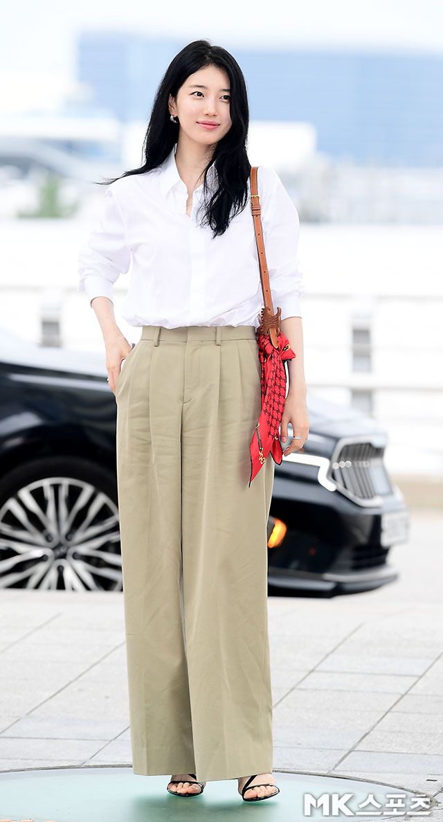 수지가 파리 일정을 위해 출국했다. 사진=김영구 기자