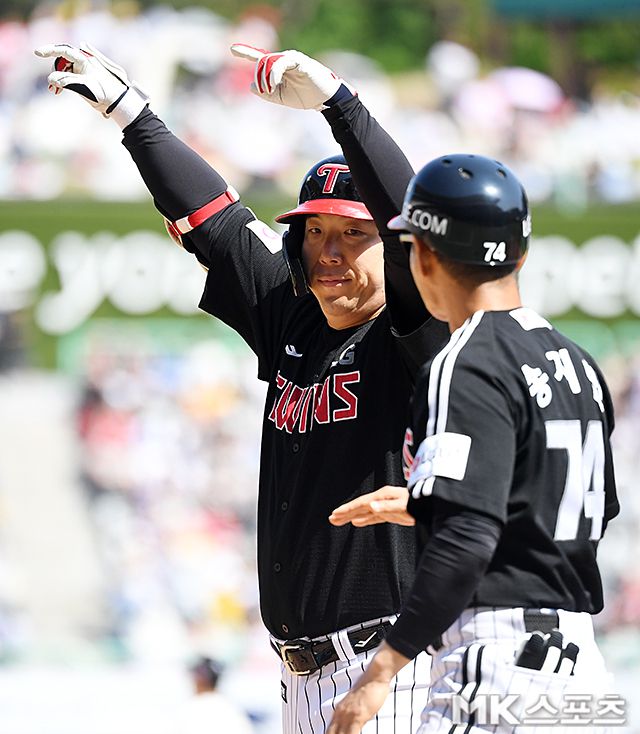 김현수는 5일 대구 삼성전에서 적시타로 타점을 올렸다. 사진=천정환 기자