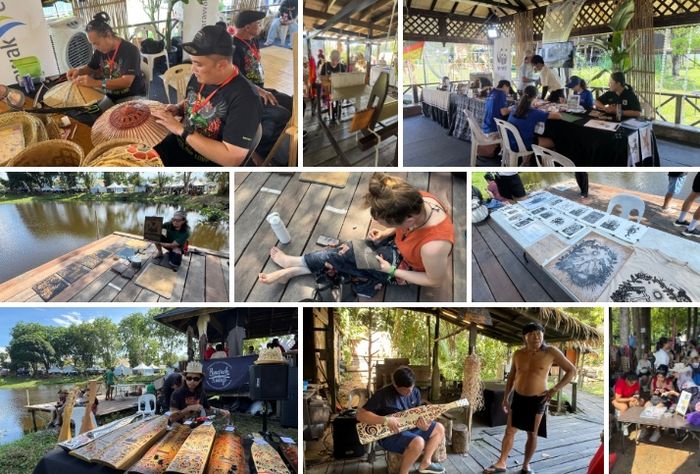 RWMF 축제장에서 각종 체험을 즐기고 있는 관광객 / 사진=홍지연 여행+ 기자