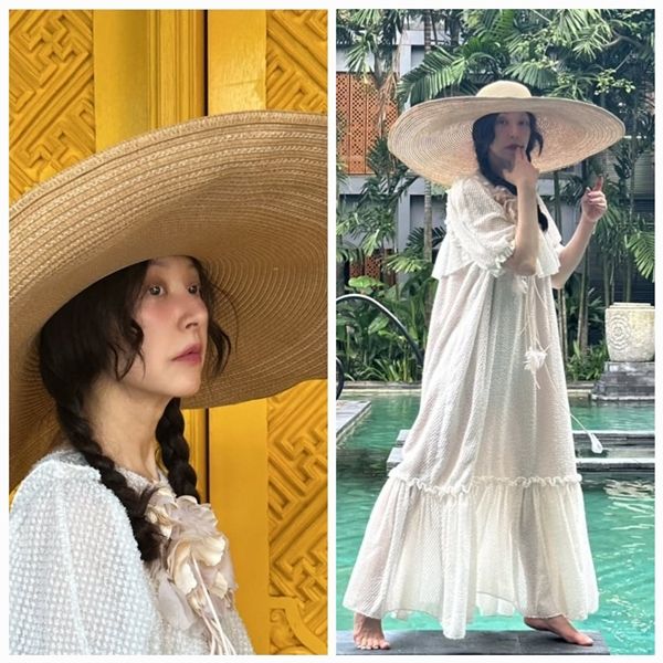 ‘62세’ 서정희가 챙이 넓은 모자로 ‘나이를 잊은’ 패션센스를 자랑했다. 사진=SNS