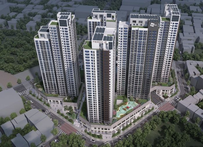 ‘위버센트 푸르지오 위브’ 조감도. [사진 출처 = 위버센트 푸르지오 위브 홈페이지 갈무리]