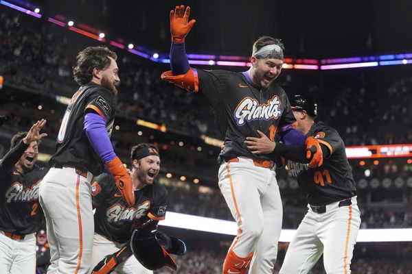 베일리는 인사이드 더 파크 홈런으로 경기를 끝냈다. 사진= AP= 연합뉴스 제공