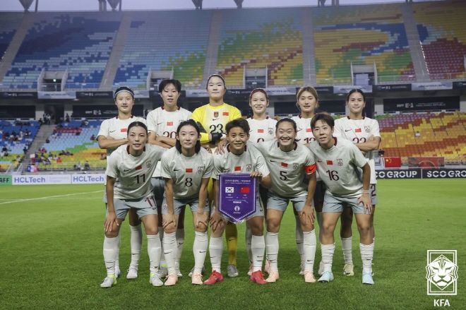 중국 여자 축구 대표팀. 사진=대한축구협회