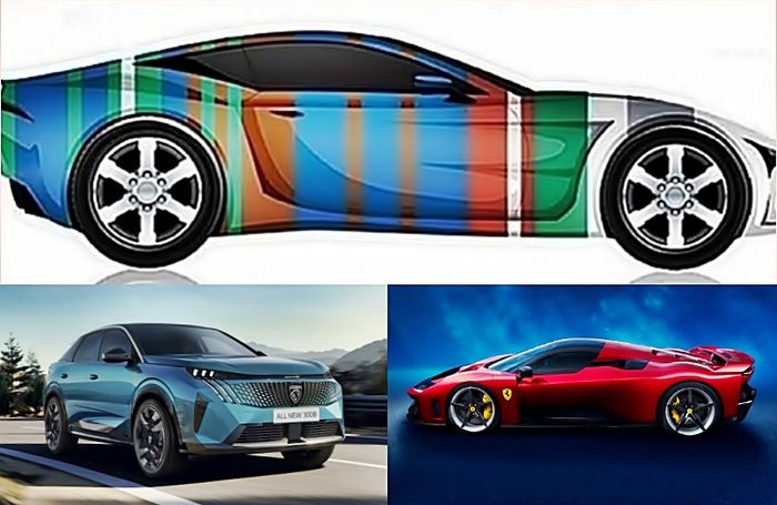 나라마다 민족마다 대표 색상은 다르지만 파란색은 일반적으로 사랑받는 색상이다.  [사진출처=엑솔타,, 페라리, 푸조/ 편집=최기성 매경 디지털뉴스룸 기자]