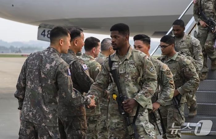 미국 싱크탱크 보고서에서 주한미군이 대만분쟁 시 개입해야 한다는 주장이 제기됐다. [사진 = 뉴스1]