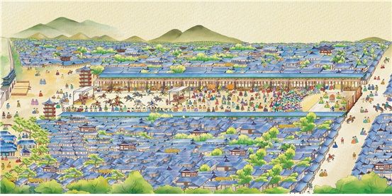 고려 십자거리시전 단오 축제(추정도).