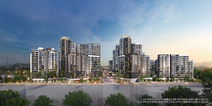 < ‘힐스테이트 메디알레’ 투시도>