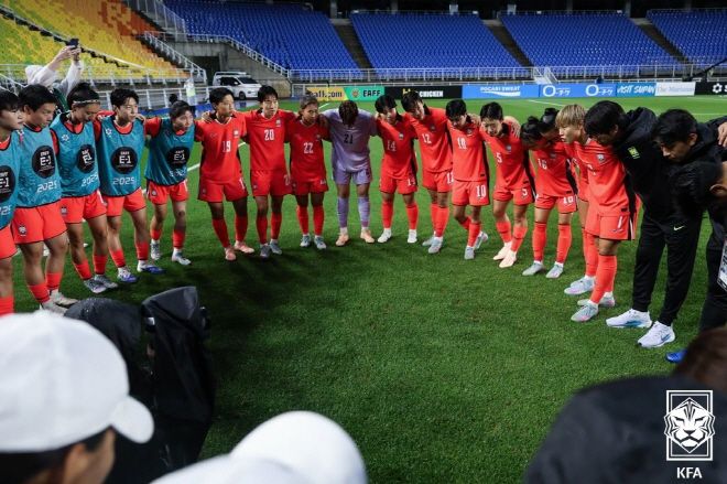 한국 여자 축구 대표팀. 사진=대한축구협회