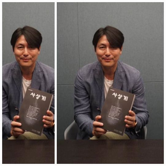 정우성이 약 8개월 만에 따뜻한 미소를 전했다.사진=함돈균 SNS