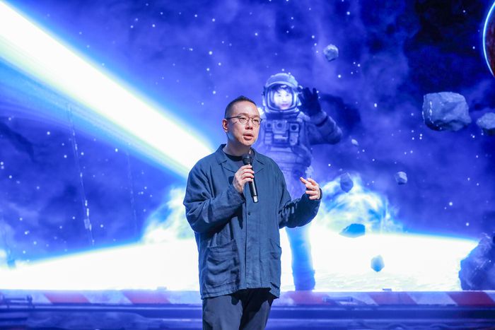 오한기 네이버 리얼타임엔진스튜디오 리더가 16일 경기도 성남시 분당구 네이버 사옥에서 비전·모션스테이지에 대해 설명하고 있다. [사진 = 네이버]