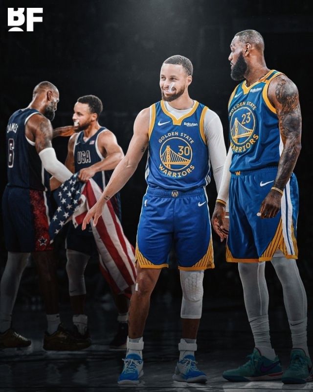 ‘스포르팅 뉴스’는 “레이커스의 시즌 초 부진 후 제임스와 골든스테이트가 연결된 루머는 끊이지 않았다. 비스턴의 트레이드 시나리오가 터무니없지 않다”며 “제임스가 커리, 그린, 버틀러와 함께한다면 무려 3명의 명예의 전당급 선수들과 함께 커리어 마지막 우승 도전을 할 수 있다”고 바라봤다. 사진=바스켓볼 포에버 SNS