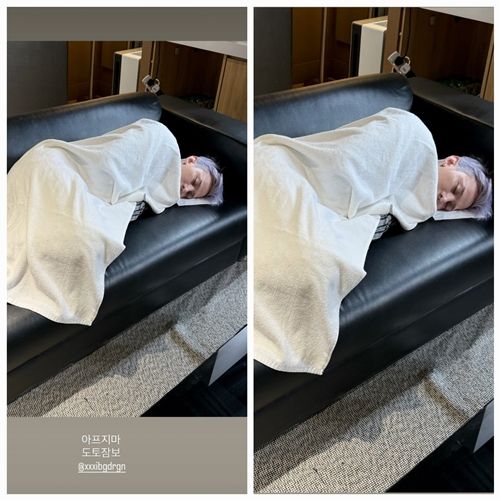 지드래곤이 무대 뒤 숨고르기에 나선 근황을 전했다. 사진=지드래곤 SNS