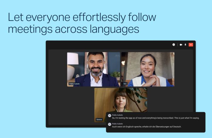 줌에 탑재된 딥엘 보이스 번역 기능 관련 이미지 [출처 = 줌]