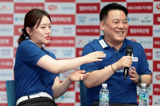 NH농협카드 조재호 김보미 선수. (사진=PBA)