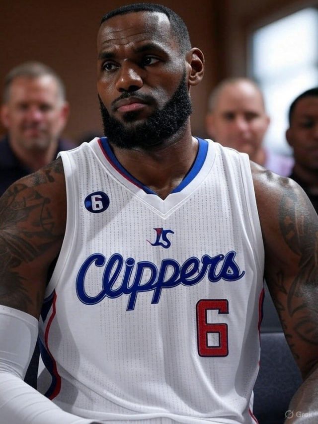 제임스는 레이커스를 떠나 클리퍼스로 향하게 될까. 사진=X