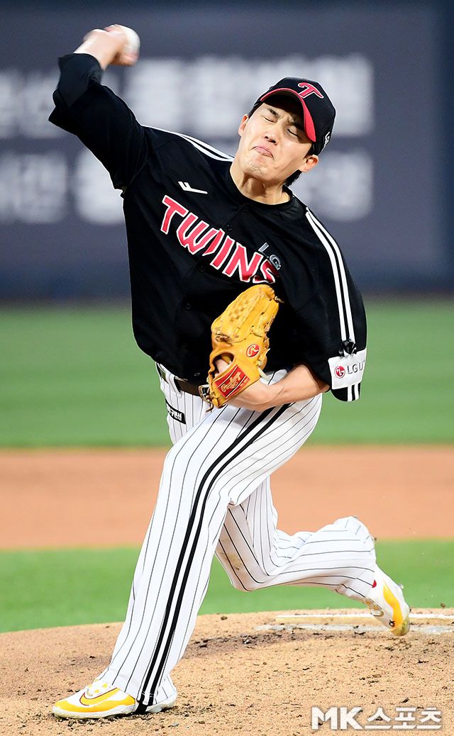 임찬규는 1일 대구 삼성전에서 쾌투했다. 사진=김영구 기자