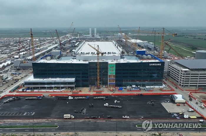 미국 텍사스주 테일러시에 건설 중인 삼성전자 반도체 공장 전경. [사진출처 = 연합뉴스]