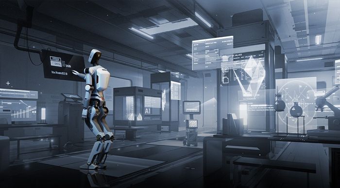 애지봇의 휴머노이드 로봇. 애지봇