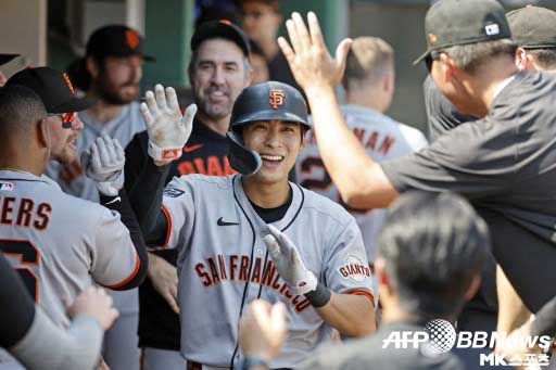 이정후는 원정 6연전 기간 모든 경기에서 장타를 기록하며 팀 상승세를 이끌었다. 사진=ⓒAFPBBNews = News1