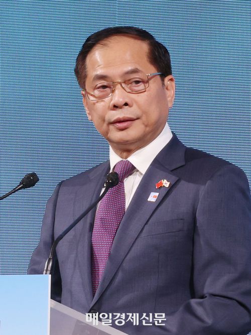 부이 타잉 썬 베트남 외교장관. 2025.8.12 [이승환 기자]