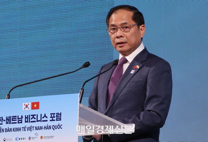 부이 타잉 썬 베트남 외교장관. 2025.8.12 [이승환기자]