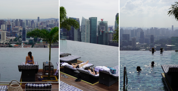 샌즈 스카이 파크의 인피니티 풀/사진=김지은 여행+ 기자